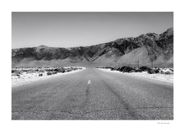 road trip in the desert land in California