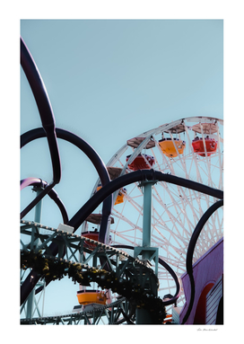 Ferris wheel at Santa Monica pier California USA