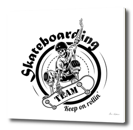 skateboarding  skeleton
