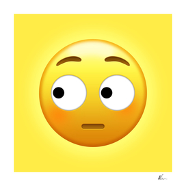 Side Eye Face Emoji | Pop Art