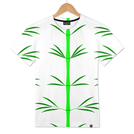 green bamboo white