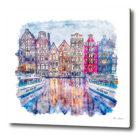 amsterdam watercolor