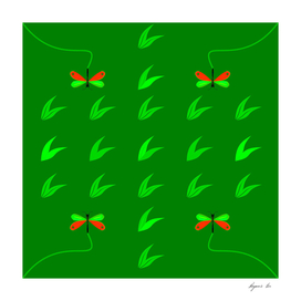 green_pattern_green leaf