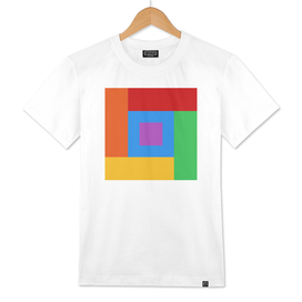 Abstract minimal hardedge rainbow  (bold colours)