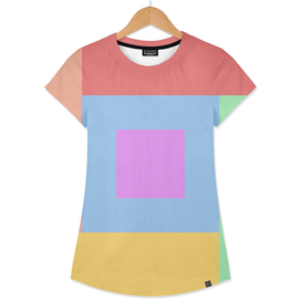 Abstract minimal hardedge rainbow (bright colours)