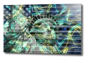 Statue of Liberty colored