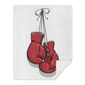 hanging boxing gloves