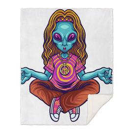 hippie alien yoga