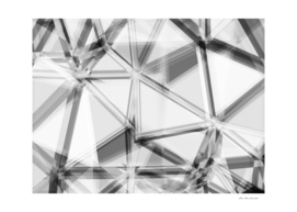 geometric triangle abstract background in black and white