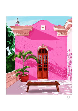 Pink Building, Exotic Modern Architecture