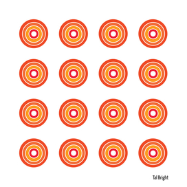 Warm Colours - Circle Pattern