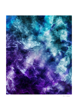 Purple Teal Galaxy Nebula Marble Dream #1