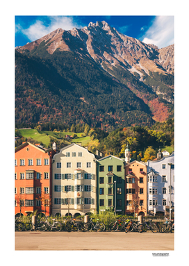 Colorful houses Innsbruck