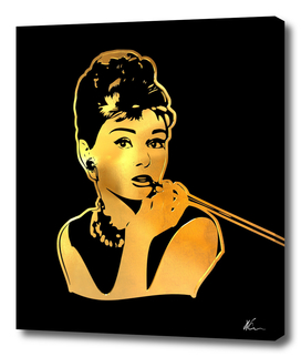 Audrey Hepburn | Gold Series | Pop Art