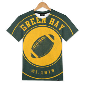 Green Bay football vintage logo green