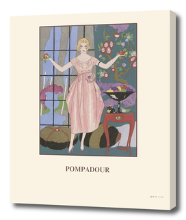 Pompadour - Royalty, fashion, chic, Art Deco print