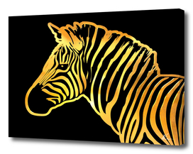 Zebra | Gold Series | Pop Art