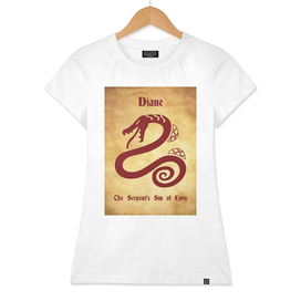 Diane Serpent's Sin of Envy tattoo symbol