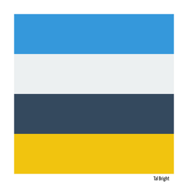 Blue yellow modern minimalist stripe pattern