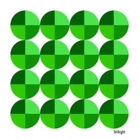 Green Retro Circle Pattern