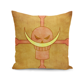 One piece shirohige pirates jolly roger flag symbol logo