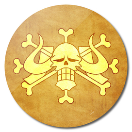 One piece beasts pirates jolly roger flag symbol logo