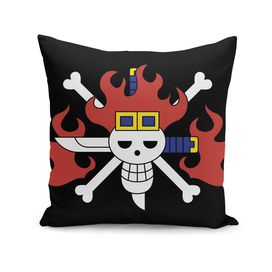 One piece kid pirates jolly roger flag symbol logo