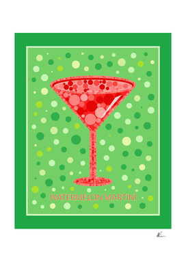 Watermelon Martini | Cocktail | Pop Art