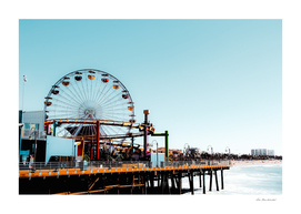 Ferris wheel at Santa Monica pier California USA