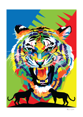 Tiger Pop Art Illustration
