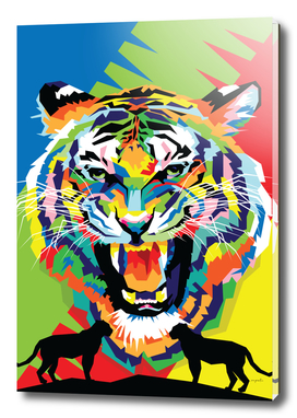 Tiger Pop Art Illustration