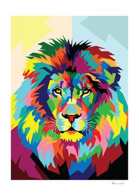 Lion Pop Art Illustration