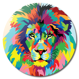 Lion Pop Art Illustration