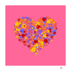 Colorful Heart from Circles
