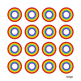 Rainbow Circle Pattern