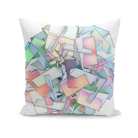 Rainbow Cube Abstract Geometric