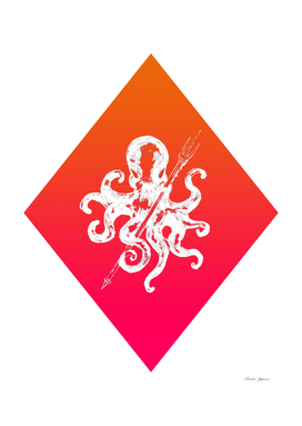 Orange Diamond Octopus