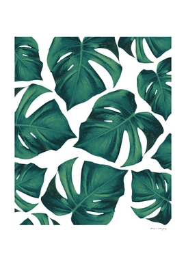 Monstera Leaves Pattern #3 (2021 Edition) #tropical #decor