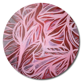 Muscles Intertwine Pink Art