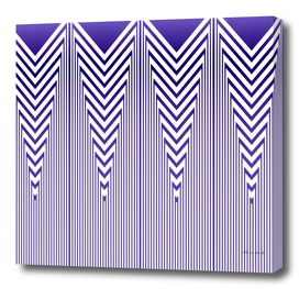 Art Deco Nautical Stripes in Lilac