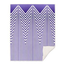 Art Deco Nautical Stripes in Lilac