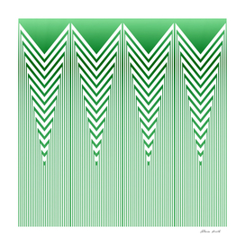 Art Deco Nautical Stripes in Mint Green