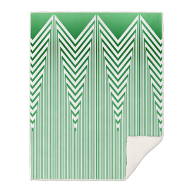 Art Deco Nautical Stripes in Mint Green