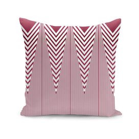 Art Deco Nautical Stripes in Dusty Pink