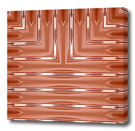 Art Deco Metallic Rust Stripes