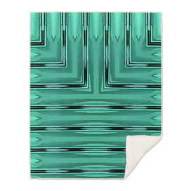 Art Deco Metallic Green Stripes