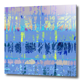 Tropical Trees in Abstract Cubist Blue