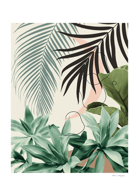 Minimal Moon Agave Palm Finesse #1 #tropical #decor #art