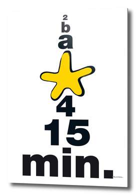b a Star 4 15 Min. - yellow