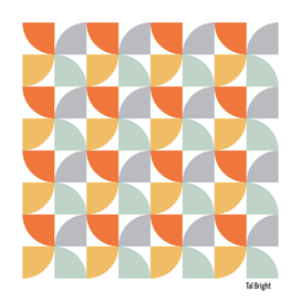 Modern abstract 60s 70s geometric pattern